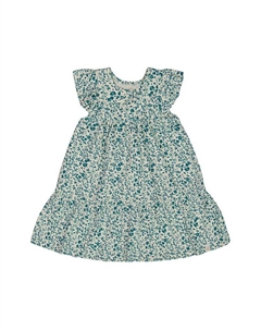 Детское платье из органического хлопка с принтом - для девочек старшего возраста, зеленый Deux par deux