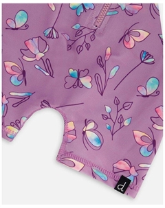 Детский лонгслив-рашгард с принтом для девочек, фиолетовый Deux par deux