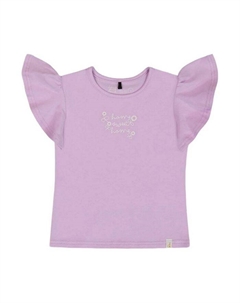 Детская блузка с расклешёнными рукавами и принтом - для девочек старшего возраста, фиолетовый Deux par deux