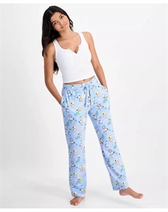 Детские пижамные брюки Peanuts с цветочным принтом, синий Love tribe