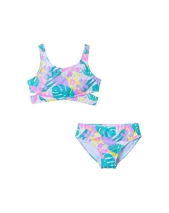 Детский купальный комплект из двух частей для девочек - подростковый размер, мультиколор Andy & evan