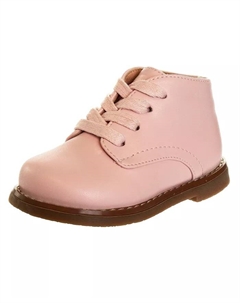 Первые шаговые шнурованные ботинки для девочек и мальчиков, розовый Josmo
