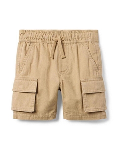 Шорты-карго для мальчиков The Cargo Pull-On Short — малыши, маленькие дети, старшие дети, коричневый/бежевый Janie and jack