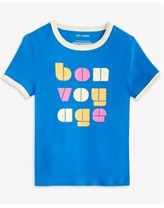 Футболка Bon Voyage для девочек, синий Epic threads