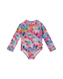 Детская распашонка с длинным рукавом и принтом - для девочек, мультиколор Deux par deux