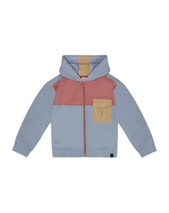 Детская худи на молнии из френч-терри для мальчиков - Little Kid, синий Deux par deux