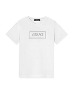 Унисекс футболка '90 с принтом Damier - для малышей и детей постарше, серый Versace