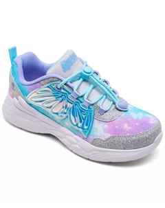 "Little Girls Dream Racer - Wing Brites Light-Up Casual Sneakers from Finish Line" – "Детские кроссовки Little Girls Dream Racer - Wing Brites с подсветкой от Finish Line", мультиколор Skechers