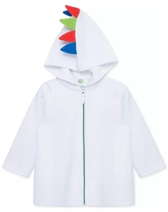 Детский нейтральный халат с капюшоном Baby Boys Neutral Hooded Robe Coverup, белый Little me