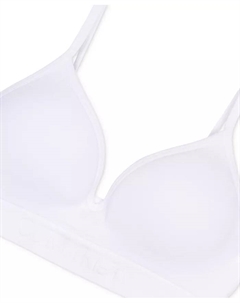 Бюстгальтер бесшовный с рельефным узором Big Girls Hybrid, белый Calvin klein