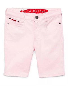 Большие детские шорты из хлопкового твила розового цвета, розовый Elie balleh