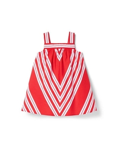 Платье для девочек с контрастной полоской - Little Kid, Big Kid, красный Janie and jack