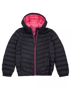 Детская ультралегкая пуховая куртка 4-18, черный Rokka&rolla