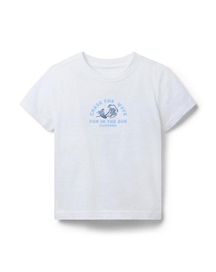 Футболка для мальчиков "Chase The Wave" - Baby, белый Janie and jack