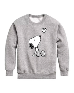 Гибридный худи Big Boys с принтом Snoopy и сердцем, серый Peanuts