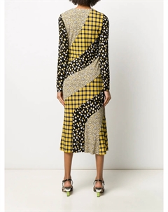 Платье миди со вставками, черный Michael michael kors