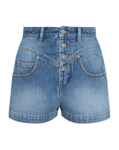 Джинсовые шорты с застежкой на пуговицы, синий Isabel marant