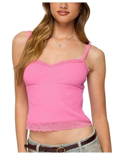 Майка Mireille Lacey, розовый Edikted