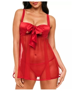 Женский комплект белья Bessima Babydoll & G-String, красный Adore me