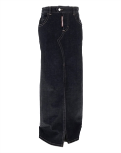 Джинсовая юбка миди, синий Dsquared2