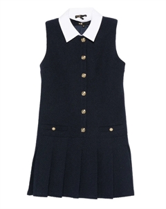 Платье с плиссированным воротником, синий Maje