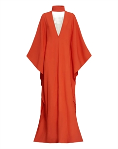 Платье OOO «Out of the Office» с рукавами «летучая мышь», оранжевый Taller marmo