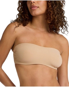 Бандо-бюстгальтер Double Take с кружевом, коричневый/бежевый Commando