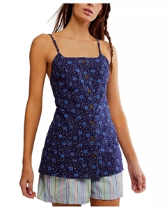 Женская туника Maddie с принтом, синий Free people