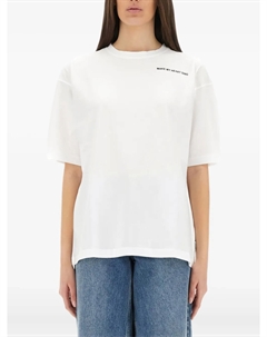 Футболка с короткими рукавами и надписью, белый Aspesi