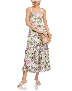 Гиацинтовый многослойный миди-сарафан - эксклюзив, мультиколор Aqua