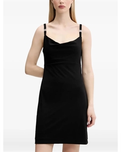 Мини-платье с круглым вырезом, черный Hugo