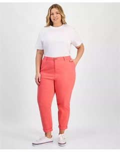 TH Flex Plus Size Брюки-чинос Hampton, оранжевый Tommy hilfiger