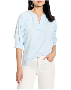 Мятная вязаная кофта Cafe Top, синий Nic+zoe