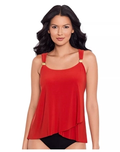 Топ-танкини с косточками Razzle Dazzle, красный Miraclesuit