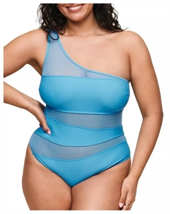 Купальник цельный Plus Size Kimora, синий Adore me