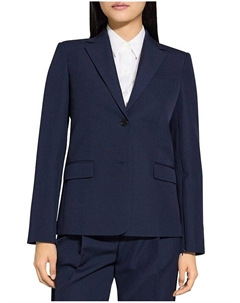 Блейзер с молнией на рукаве, синий Theory