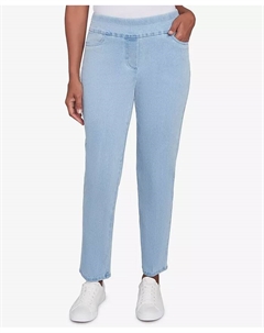 Женские джинсы средней посадки Super Stretch стандартной длины, синий Alfred dunner