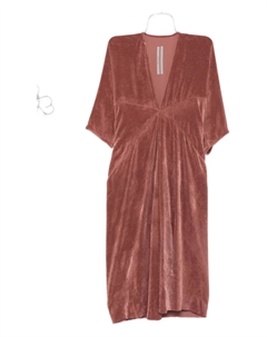 Платье миди из бархата Concordians Kite, розовый Rick owens