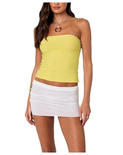 Альбина Текстурированный Топ-труба, зеленый Edikted