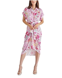 Тори Платье-рубашка с запахом, розовый Steve madden