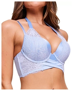 Женский бюстгальтер Kareena Push Up Plunge с эффектом пуш-ап, синий Adore me