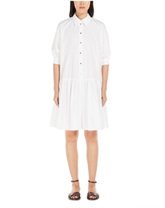 Платье-рубашка с воланами Caronte, белый Max mara studio