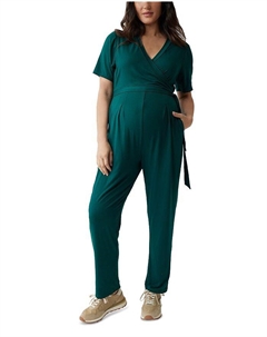 Комбинезон для беременных Now + Forever, зеленый Ingrid & isabel