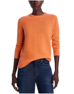 Свитер с круглым вырезом - эксклюзив, оранжевый C by bloomingdale's cashmere