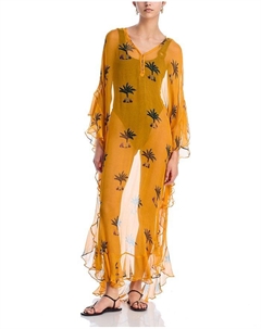 Марджори Макси Кафтан Платье, оранжевый Coniglio palm beach