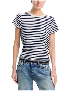 Футболка в полоску с эффектом неравномерного прядения, синий Rag & bone