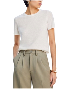 Кашемировый свитер с круглым вырезом - эксклюзив, слоновая кость/кремовый C by bloomingdale's cashmere