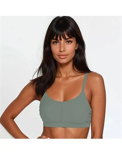 Женский купальный бюстгальтер с регулируемыми бретелями и застежкой, зеленый Calypsa