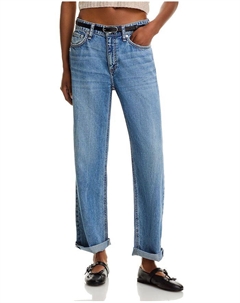 Мешковатые джинсы-бойфренды с высокой посадкой Featherweight в цвете Orian, синий Rag & bone