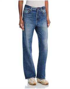 Джинсы Miramar Shea с высокой посадкой и расслабленным прямым кроем в цвете Cosmos, синий Rag & bone